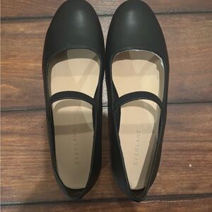 New - Everlane The Mary Jane Black Base - Size 5.5